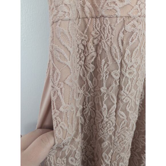 Torrid Pale Pink Lace Sleeveless Midi Dress - Picture 4 of 8